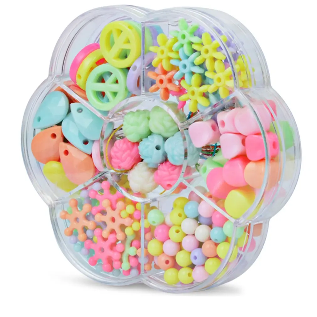 

Набор из 7 бусин и браслетов ручной работы для девочек, набор из браслетов и бусин