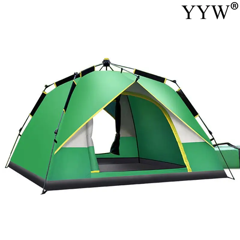 

Автоматическая походная палатка на 3-4 человека, портативная туристическая палатка для пешего туризма, путешествий, семейная двухслойная, м...