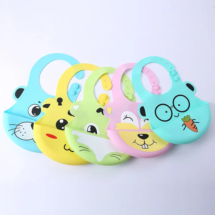 Детские нагрудники водонепроницаемые силиконовые для кормления ребенка слюна