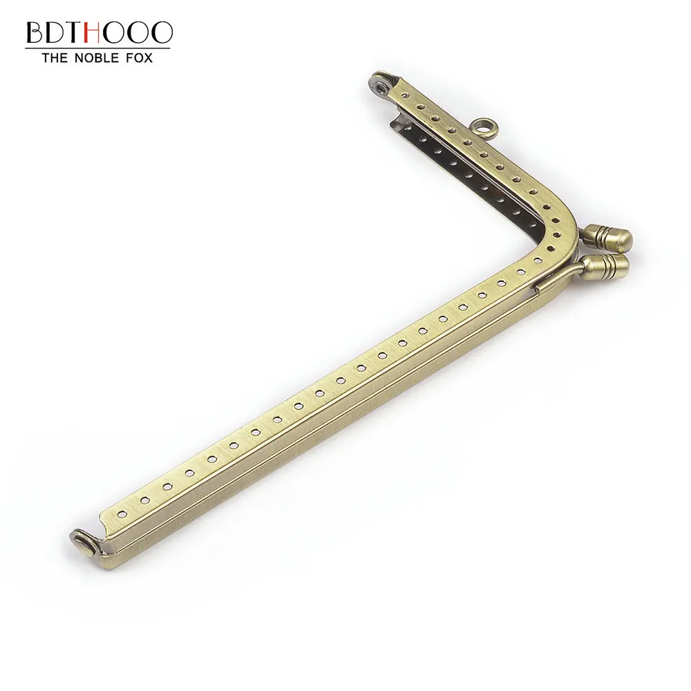 15.5*8.5cm Metal Purse Frame Handle for Clutch Bag Handbag Accessories Making Kiss Clasp Lock Antique Bronze Tone Bags Hardware