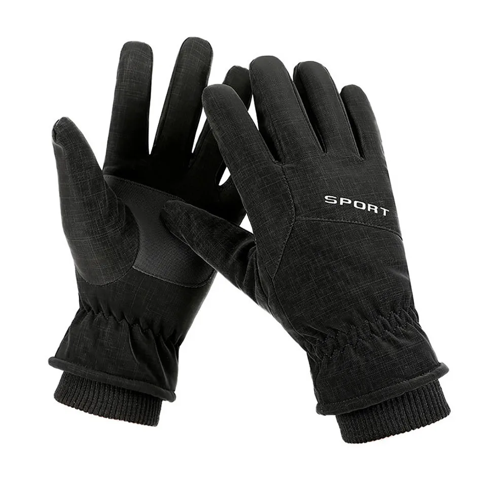 

Лыжные перчатки GOBYGO с закрытыми пальцами, теплые бархатные перчатки для бега и сенсорных экранов, спортивные износостойкие ветрозащитные з...