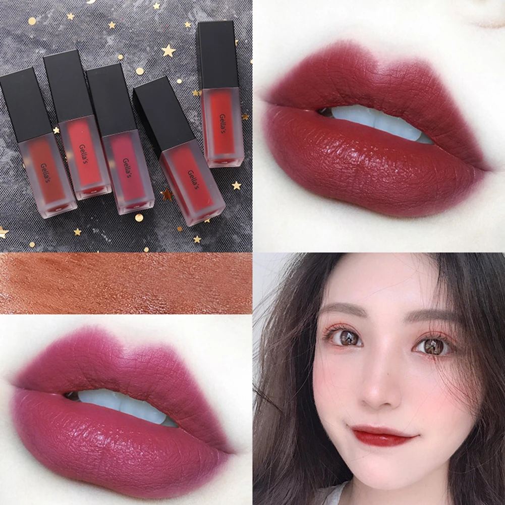 

Natural Matte Lipstick Super Smooth White Matte High Pigment Lips Makeup Waterproof Lightweight Lipsticks for Women's Cosmetics