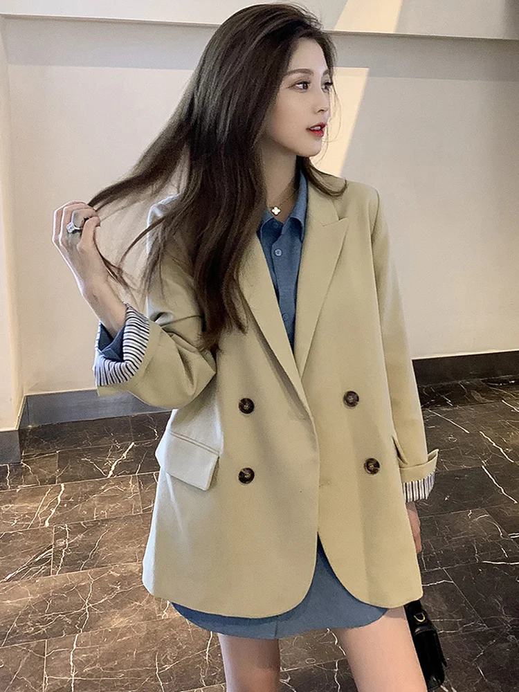 

Осенний новый высококачественный жареный уличный костюм в британском стиле, Женский деловой костюм онлайн-авторитетного дизайна из нишево...