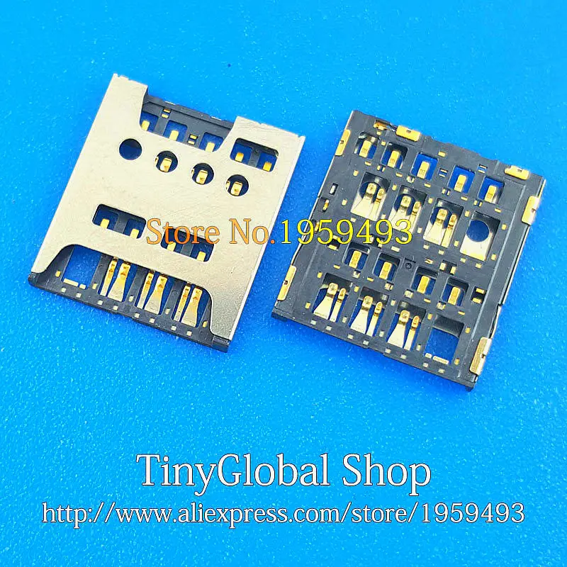 

2pcs/lot Coopart New Sim Card Reader Connector Holder Tray replacement for ZTE Grand SII S2 LTE A/B2015 S291 S521 Q802T
