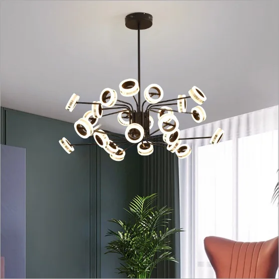 Люстра в скандинавском стиле лампа для спальни столовой креативная