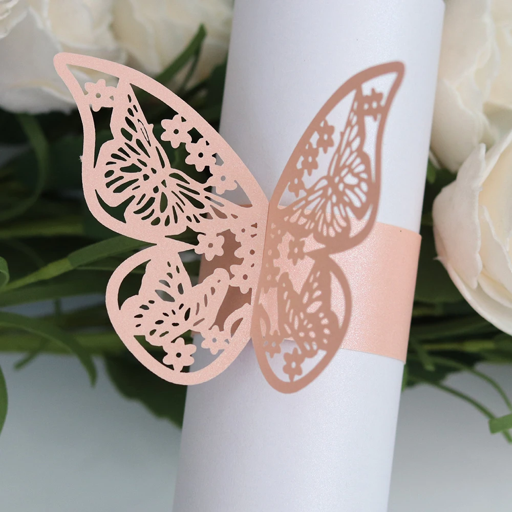 25 шт. бумажные салфетки с лазерной резкой |