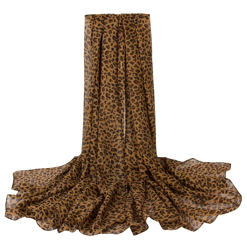 Женская шифоновая шаль с принтом длинная мягкая шарф Пляжная z3 2019|Женские шарфы| |