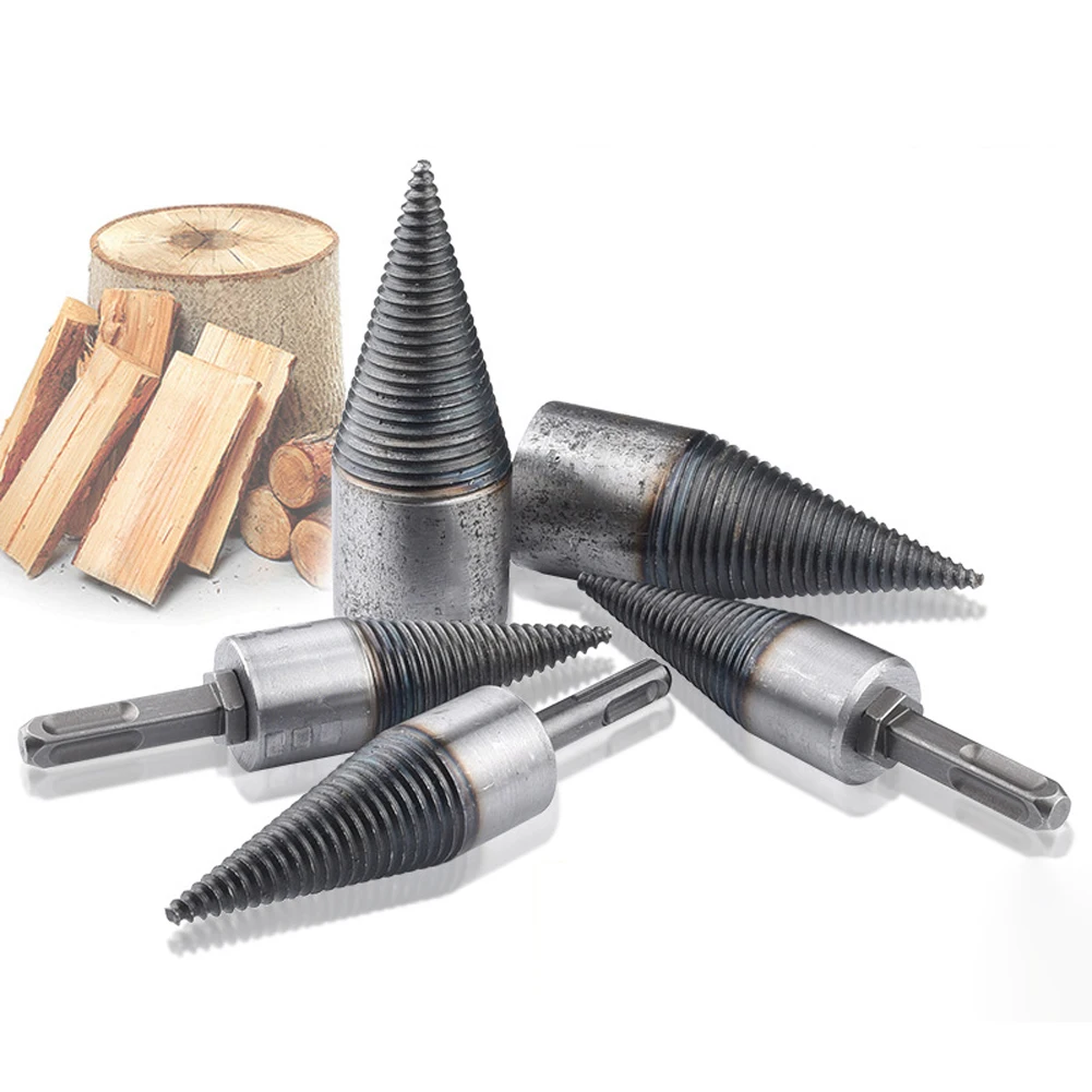 

Firewood Splitter Machine Drill Wood Cone Reamer Punch Driver Drill Bit Split Drilling Tools Wood Breaker Tool Firewood Drill