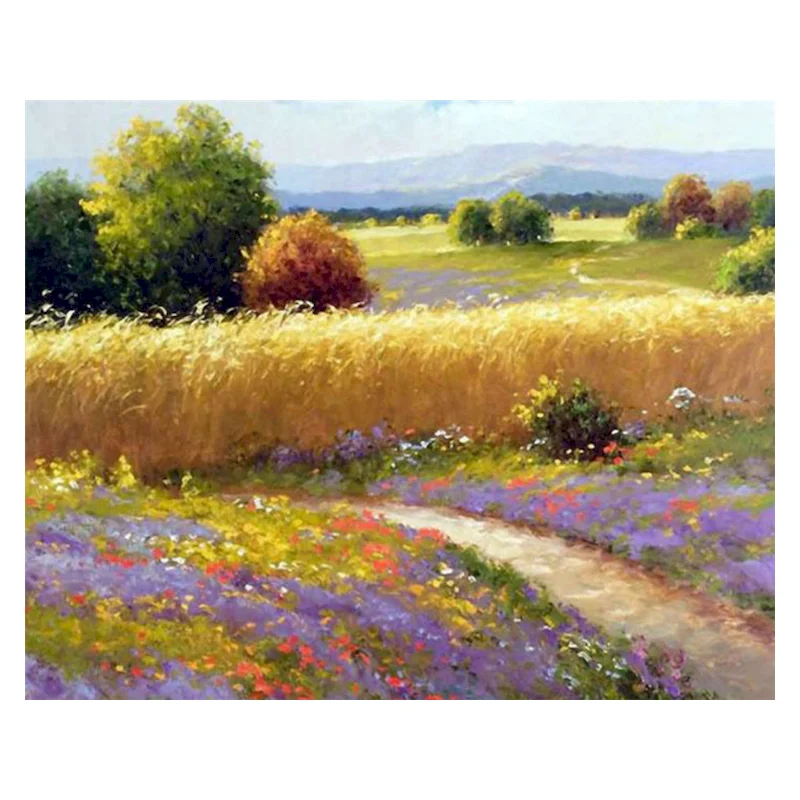 

GATYZTORY 40x50cm Paint By Number Flower Road Drawing On Canvas HandPainted Painting Art Gift DIY Pictures By Number Kits Home D