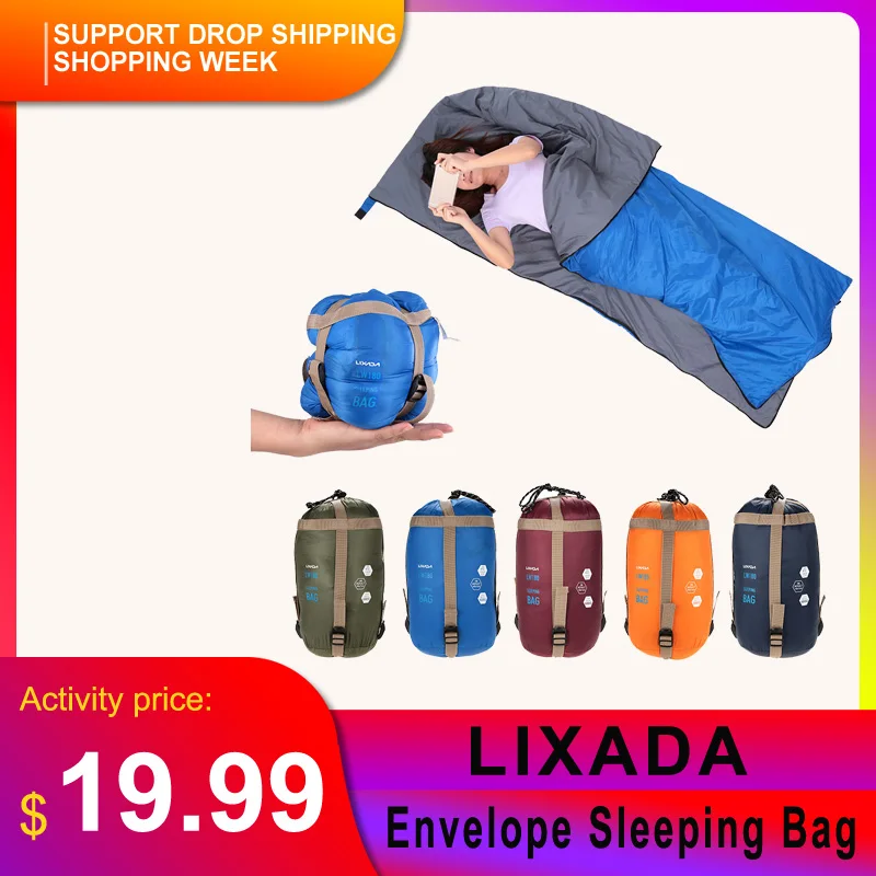 Спальный мешок конверт LIXADA для взрослых 190*75 см|envelope sleeping bag|mini bagsleeping bags camping |