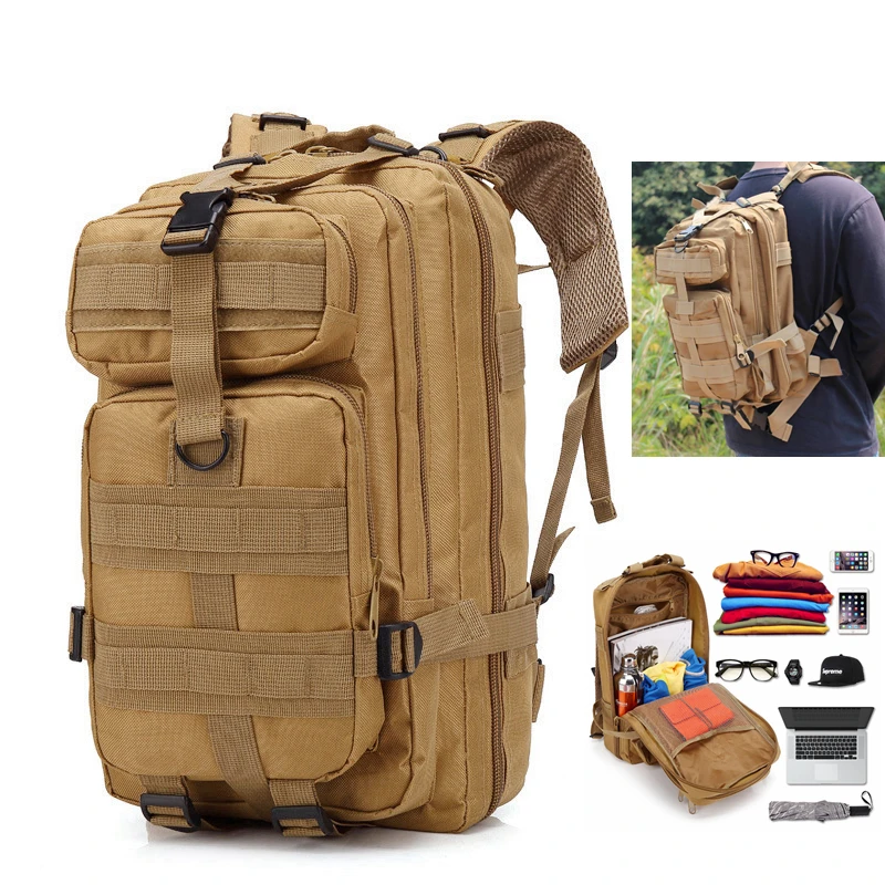 Открытый походный рюкзак военный тактический Molle рюкзак камуфляж большой емкости Кемпинг Альпинизм Охота Дорожная Спортивная Сумка