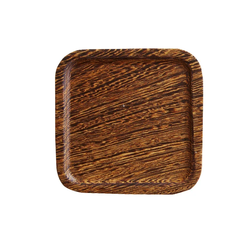 

4pcs/set Wooden Square Drink Coasters Eco Natural Solid Wood Heat Resistant Pads Cups Holder Mini Storage Tray Placemats