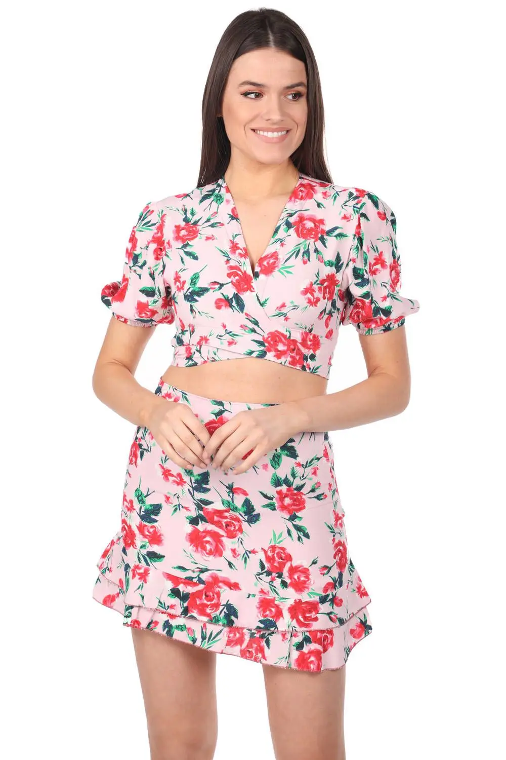 

Markapia Bottom Top Floral Pattern Suit