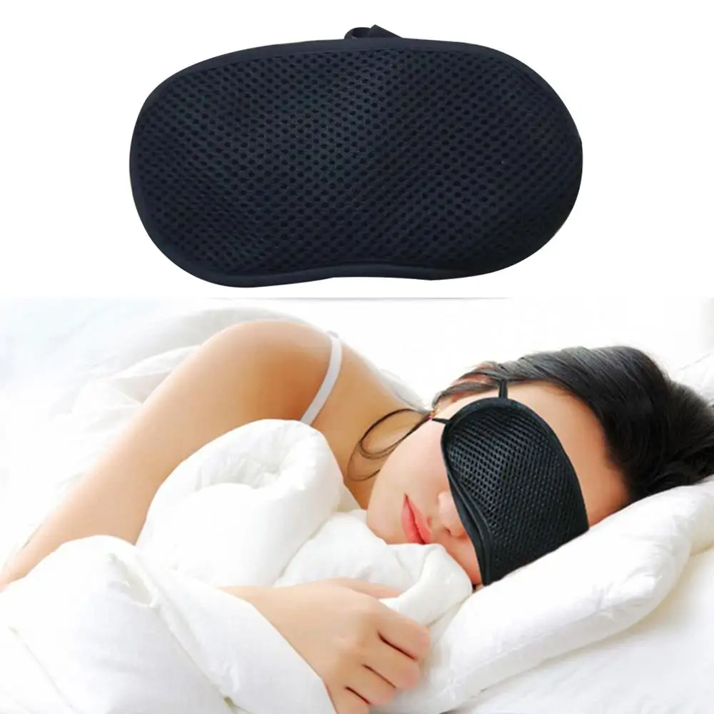 Маска для сна из бамбукового угля и хлопка мужчин женщин 3D Затемняющая