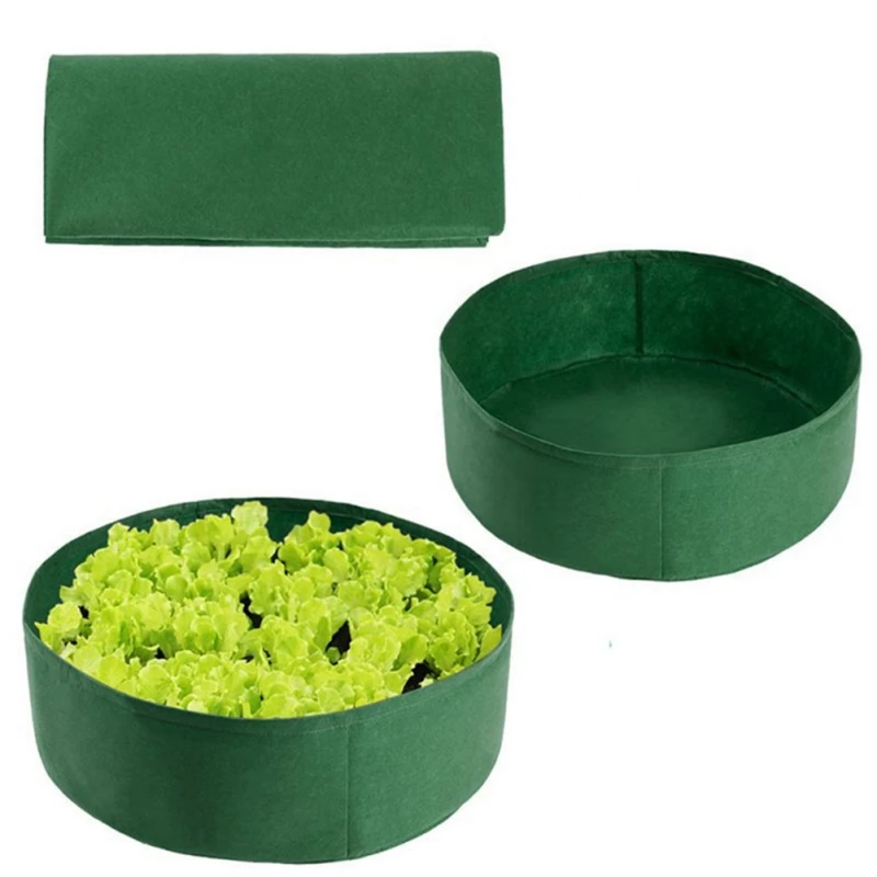 

Felt Planting Bag Non-woven Garden Vegetable Indoor And Outdoor Round Planting Bucket Garden Nursery Bag Purple
