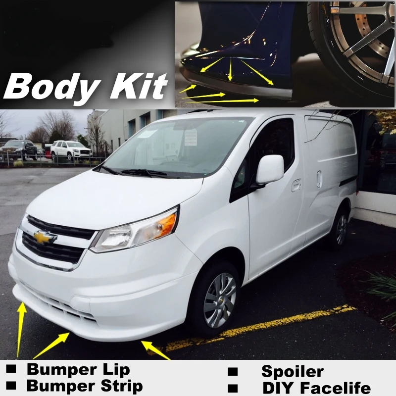 Дефлектор для губ бампера NOVOVISU Nissan Evalia NV200 Vanette Chevrolet City Экспресс передний