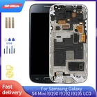 ЖК-дисплей AMOLED 4,3 дюйма для Samsung Galaxy S4 Mini I9190 i9192 i9195, ЖК-дисплей с сенсорным экраном, дигитайзер с рамкой для Samsung S4 Mini