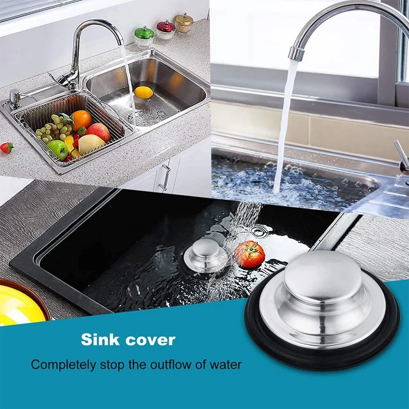 

9 Pack of Kitchen Sink Stopper Strainer,Anti-Clogging Stainless Steel Sink Disposal Stopper, Perforated Drain Filter