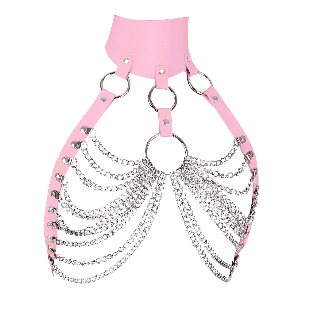 

Waist Belt Female Leather Harness Women Sexy Lingerie Harajuku Garter Belt Harness Fetish Wear Chest Cage Underwear Suspender