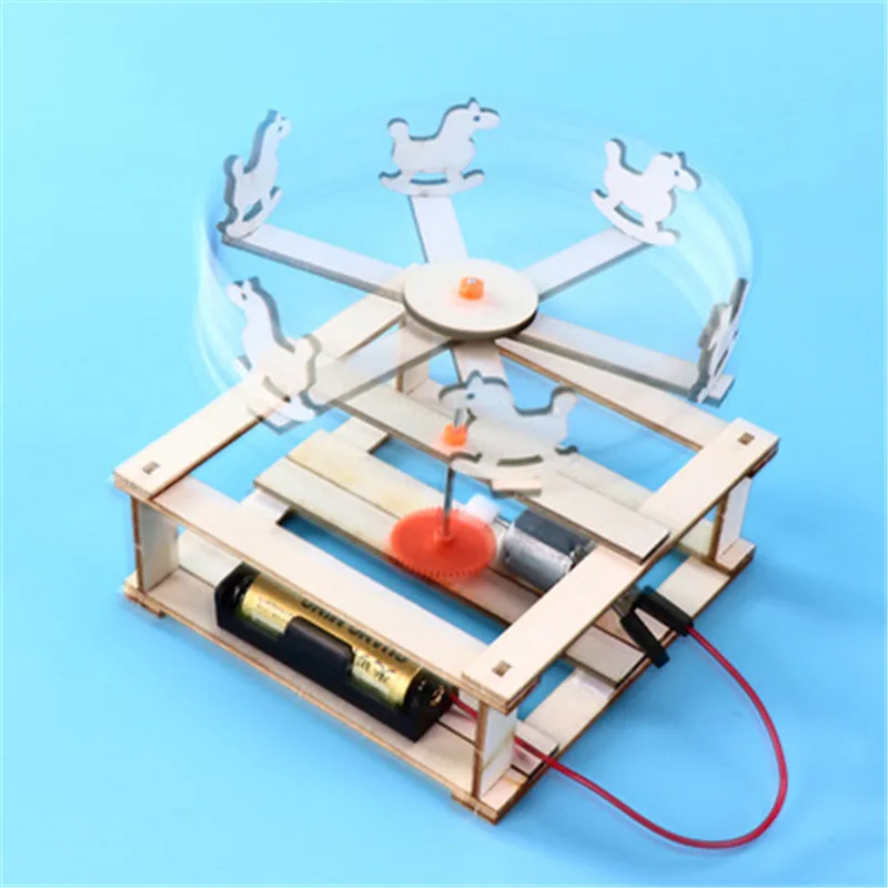 Деревянная карусель ствол сделай сам забавные детские сборные игрушки школа