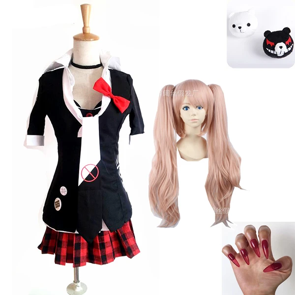 package 6 Danganronpa Косплей Аниме Дзюнко Эносима Emboitement Inushio Kimuchi Dangan Ronpa триггер счастливый хаос Косплей Костюм - Цвет: package 6