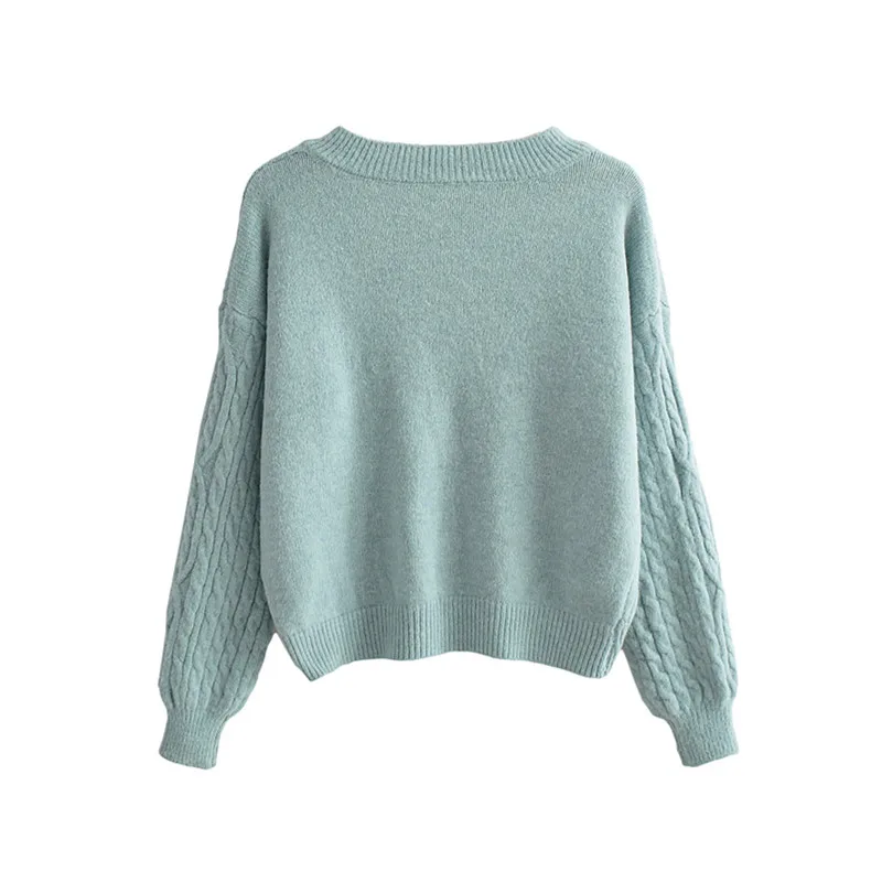 

Women Casual Loose Sweater Fall Spring Long Sleeve V-neck Knitted Pullovers Ladies Autumn Outwear Coat 2020