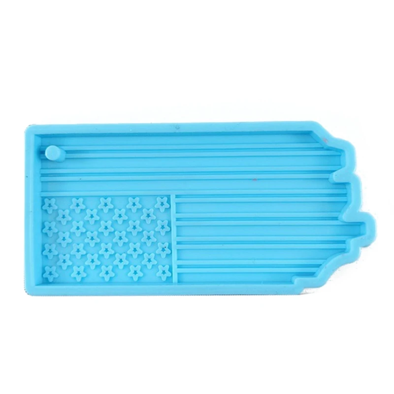 

USA Flag Resin Mold American US Flag Keychain Pendant Mold Statue of Liberty Independence Silicone Resin Casting Molds