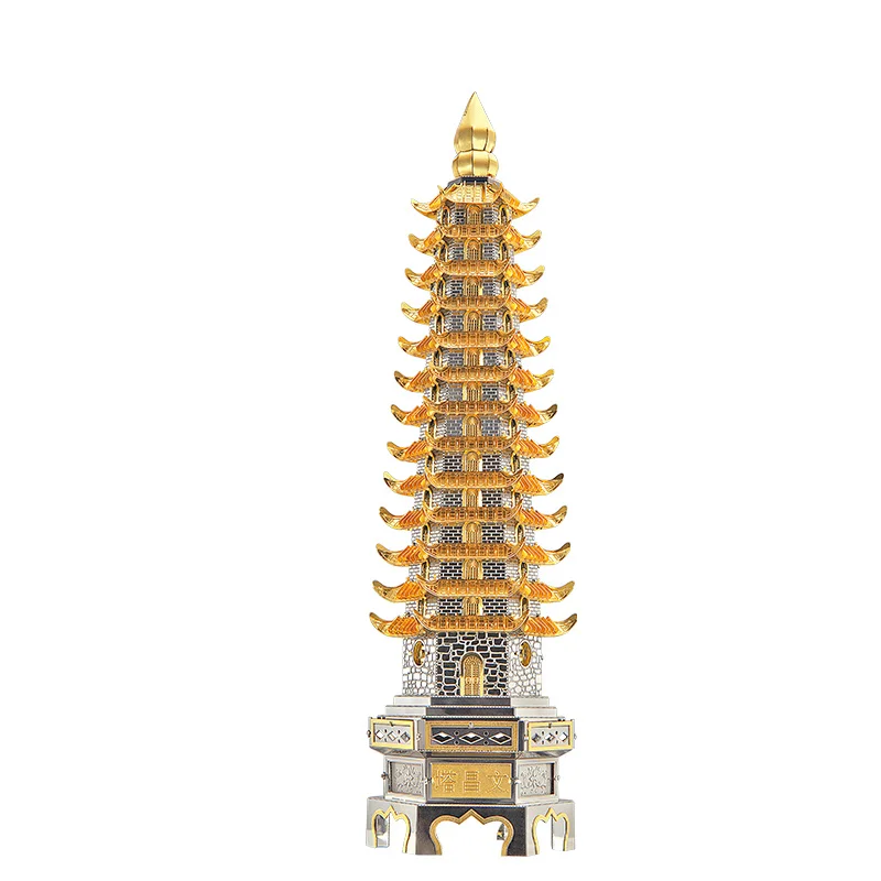 

Jigsaw puzzle - Wenchang tower 3D jigsaw puzzle, metal jigsaw puzzle, kit model, DIY jigsaw puzzle, construction toys and gifts