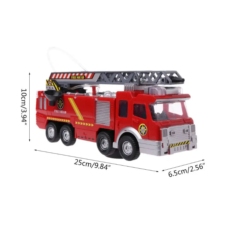 

Spray Water Truck Toy Fireman Fire Truck Car Music Light Educational Toys Boy Kids Toy Gift