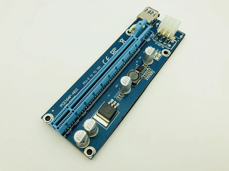 60 см USB 3,0 Mini PCI-E к PCI Express стойка pci Express 16x удлинитель Райзер карта адаптер SATA к 6Pin кабель питания для Майнинг Биткойн