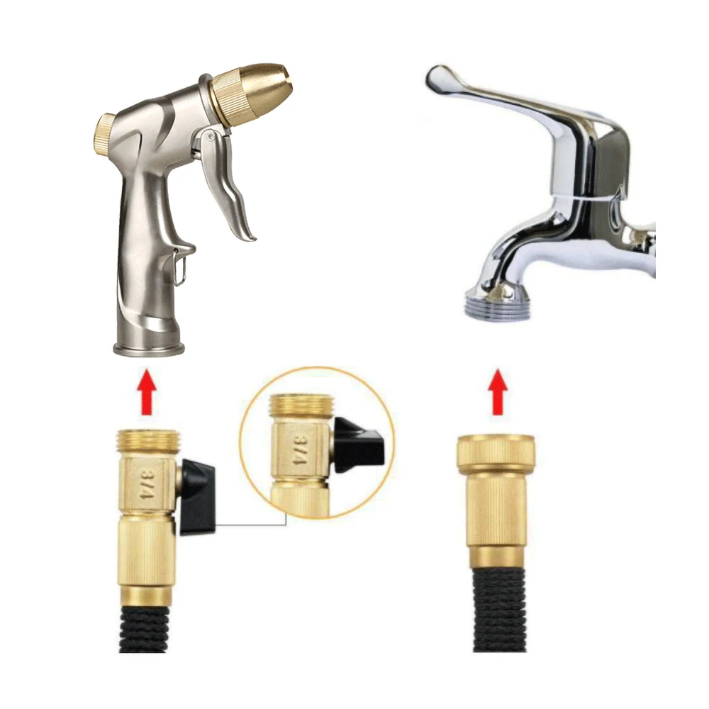 Сверхмощная Металлическая Насадка На садовый шланг Пистолетная рукоятка