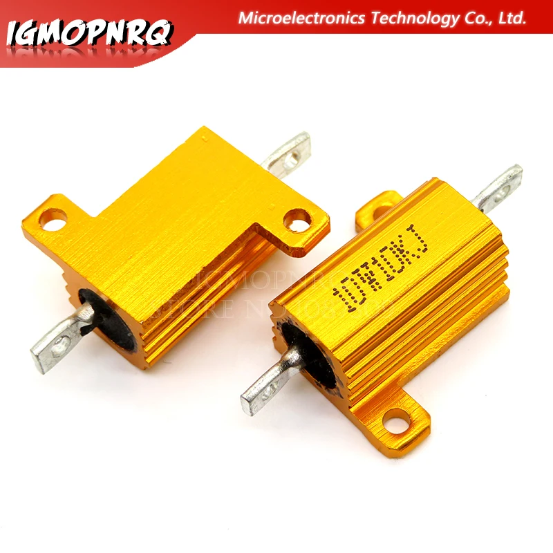 Алюминиевый металлический чехол с проволочным резистором 2 шт. 10 Вт 0 1 ~ 10K 5 3 6 8 20 100