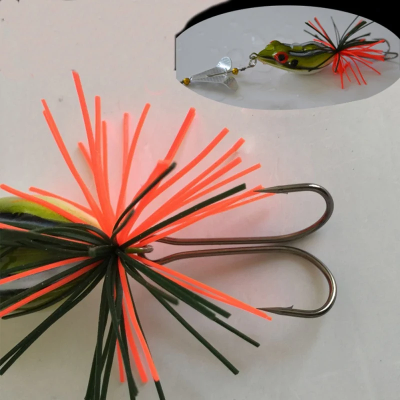 

1PCS Fishing Lure With Propeller Large Noise Isca Frogs Lure 135mm 9g Pesca Frogs Sinking Snakehead Bait Fishing