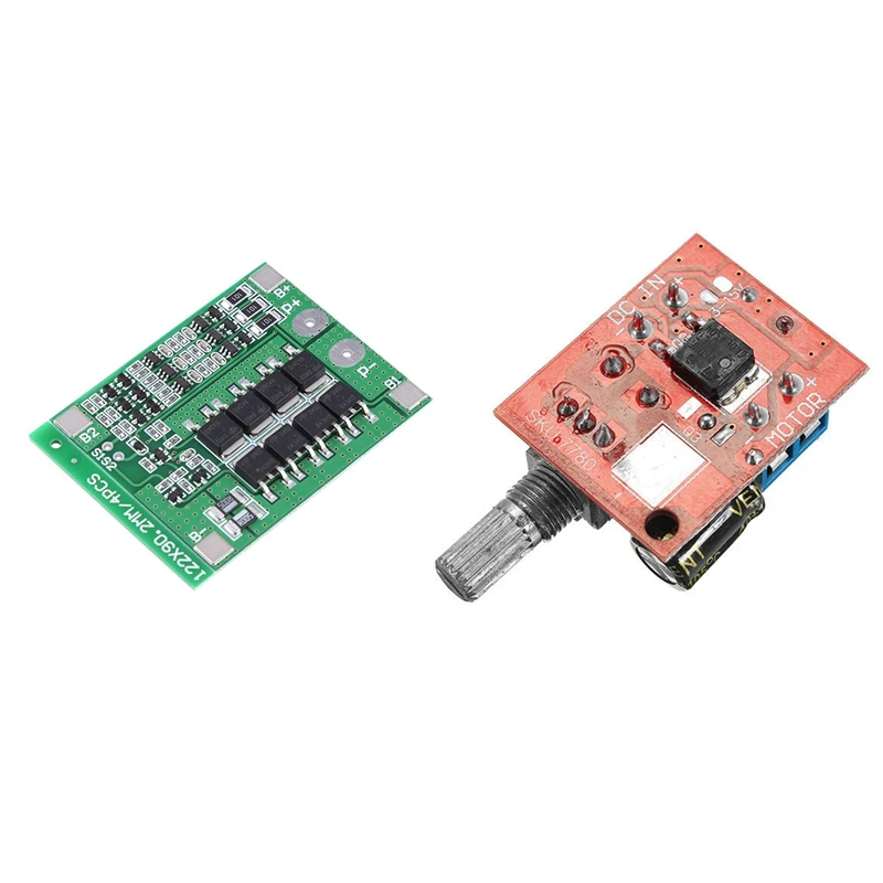 5V-30V DC PWM Speed Controller Mini Electrical Motor Control Switch LED Dimmer & 3S 11.1V 12.6V 25A with Balance 18650 Li-Ion Li |