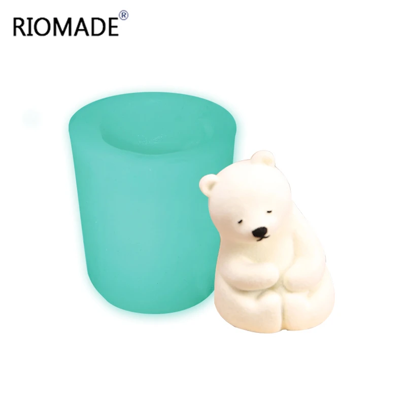 Polar силиконовая форма Медведь мусс для шоколада помадки торта 3D свечи