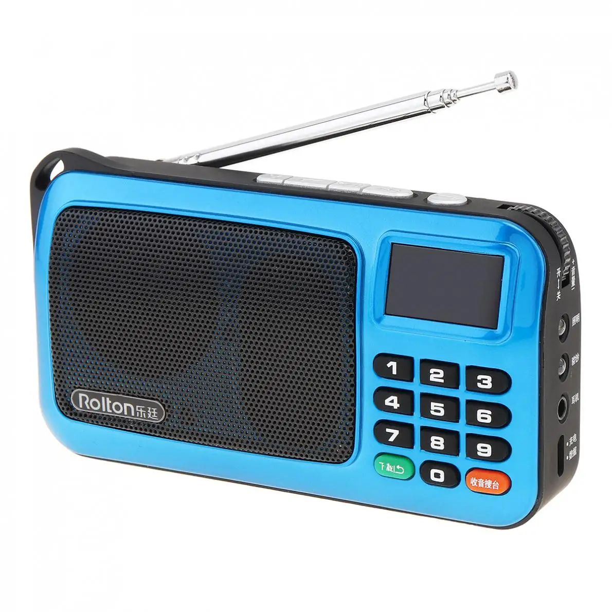 Портативная мини Колонка Rolton W405 с TF картой USB FM для пожилых людей ЖК дисплеем