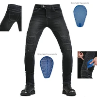 mens off road motorcycle jeans knee pad casual pants motorcycle pants