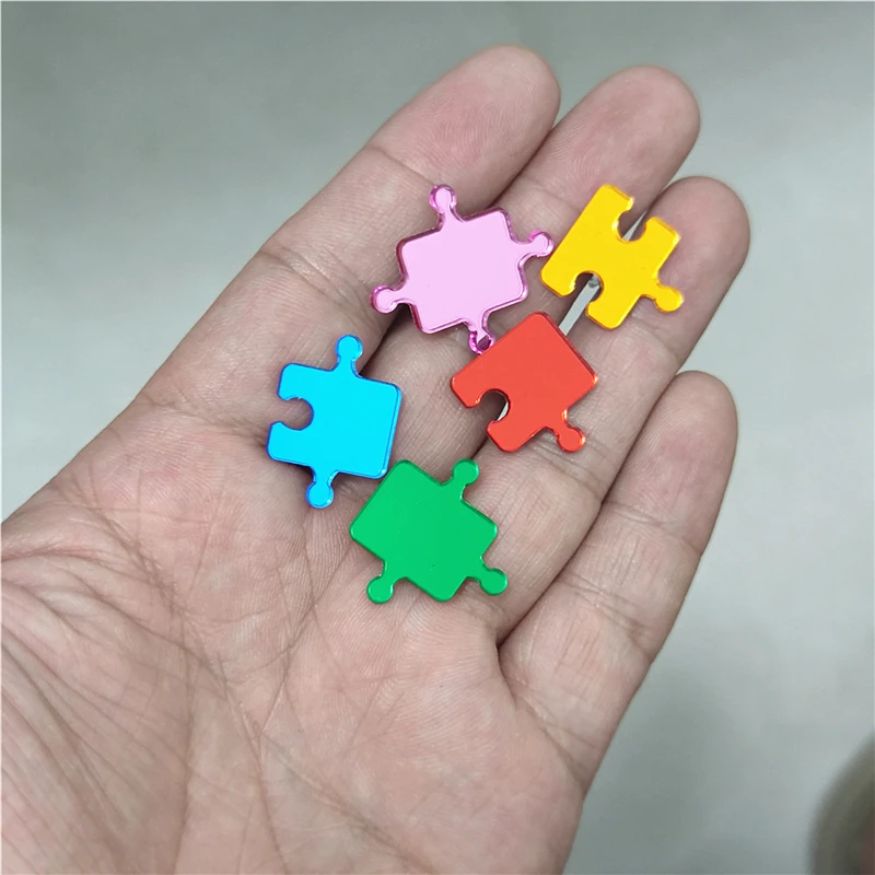 Серьги-гвоздики женские зеркальные акриловые украшения для праздника вечерние