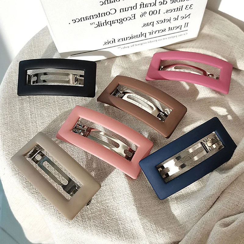 

Корейские матовые заколки для волос, Элегантные Заколки для волос для женщин и девушек