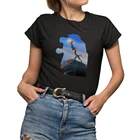Женская футболка в стиле Харадзюку, модная Милая рубашка с силуэтом Диснея короля льва, муфазы, гордости, рок, рафики, Симба, симпатичная футболка для девушек