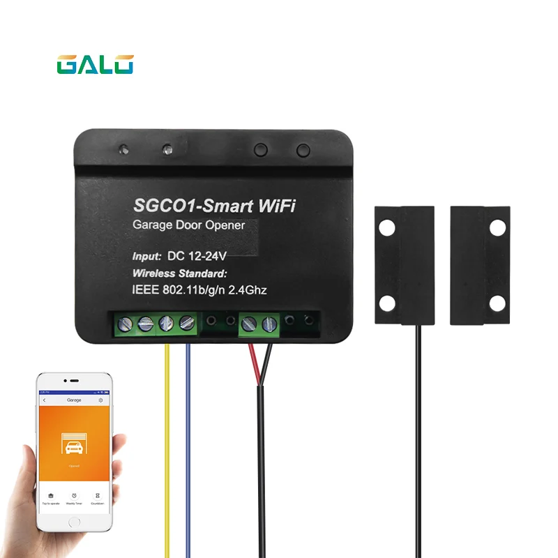 with sensor Wi-Fi переключатель Smart swing раздвижные двери гаража Открывалка управление Лер с Alexa Google Home Smart Life/приложение управление WiFi умный приемник - Цвет: with sensor