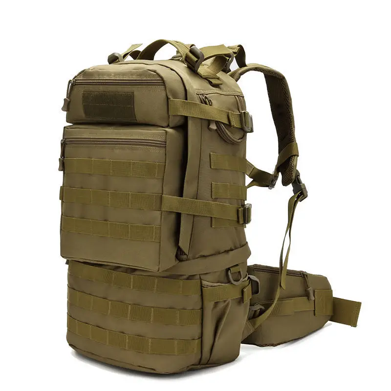 Enlarge 50L Large Capacity MOLLE Tactical Backpacks Military Assault Bags Outdoor 3P Travelling Trekking Camping Hunting Adventure Pack