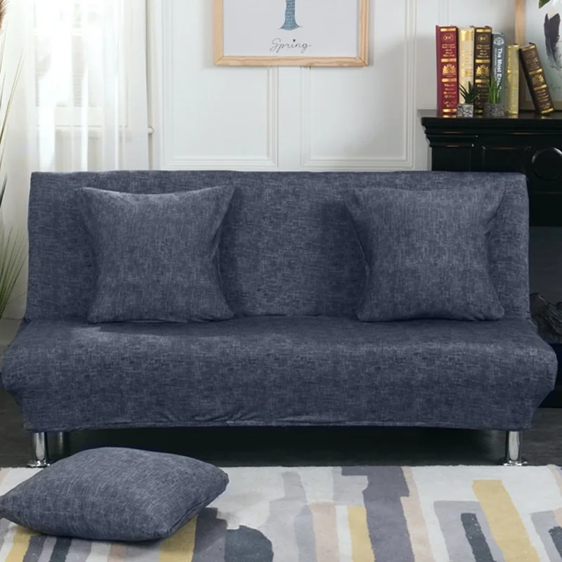 Elastic Printed Armless Sofa Bed Cover Folding Seat Slipcover Modern Stretch Covers Cheap Couch Protector Hotel | Дом и сад