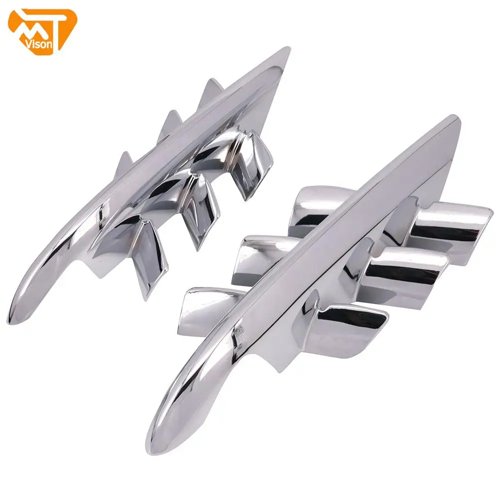 

Motorcycle Chrome Radiator Vent Fairing Accents For Honda Goldwing GL1800 GL 1800 2001 2002 2003 2004 2005 2006 2007 2008-2010