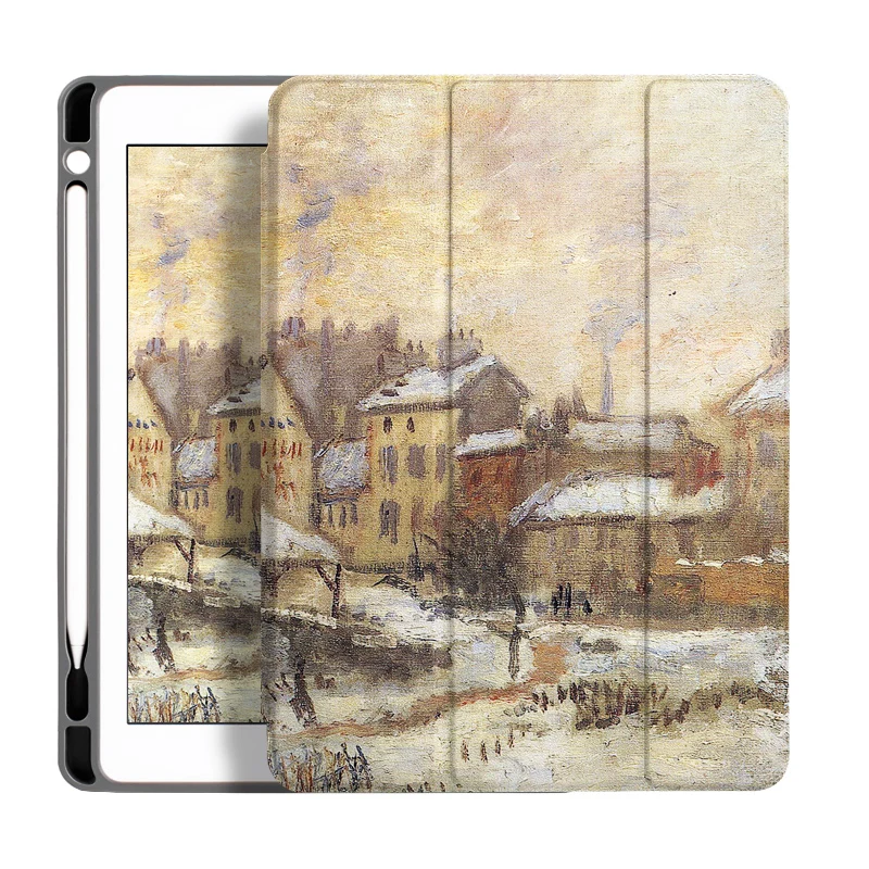 Чехол для iPad Air 45th Pro 10 5 11 12.9 трехскладной мягкий чехол с держателем ручки планшета
