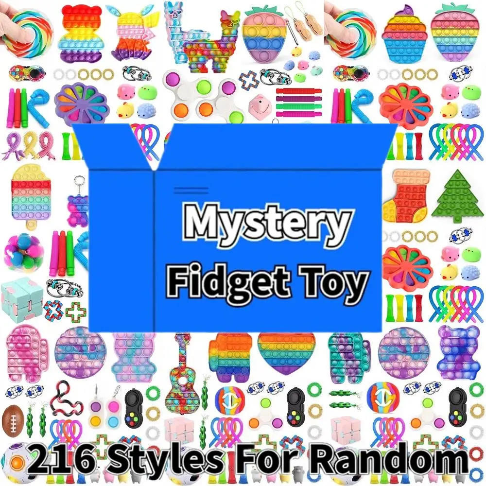 

Random 5-20pcs Mystery Gifts Fidget Toys Pack Surprise Box 216 Different Fidget Toy Set Antistress Simple Dimple Stress Relief