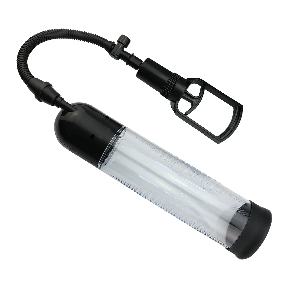 Ручной насос для увеличения пениса манометр мужчин Т-тренажер мужской