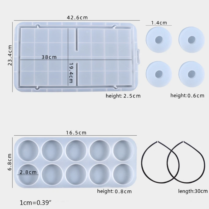 

Slingshot Table Hockey Party Game Crystal Epoxy Resin Mold Bouncing Chess Hockey Game Silicone Mould DIY Crafts Casting