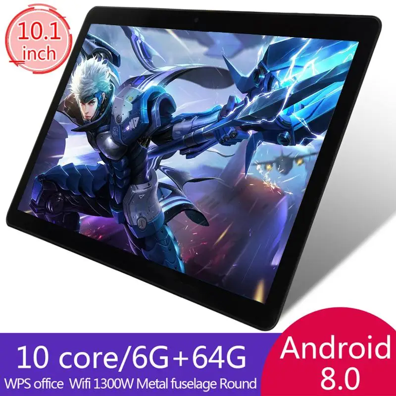 

10.1 Inch Pad Pro Tablet Android 10.0 4G Phone Call 8GB/128GB Dual SIM Cards GPS Google Play WiFi Bluetooth IPS Tablette Android