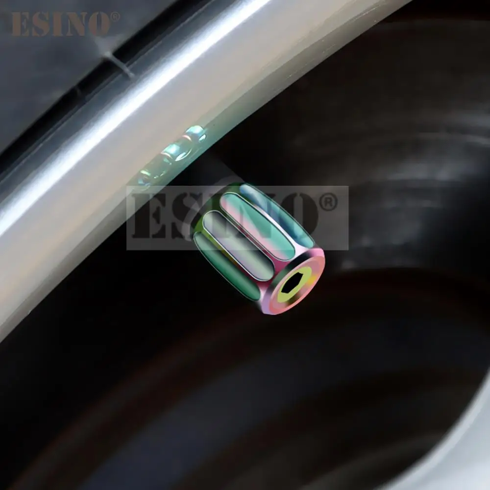 4 x Новый Красочный лазерный автомобильный Стайлинг противокражный медный колесо